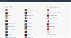Desktop Screenshot of garbage-discography.co.uk